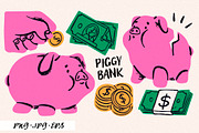 Piggy Bank, an Object Illustration by Twisted Tail (Thumbnail 1 of 4)