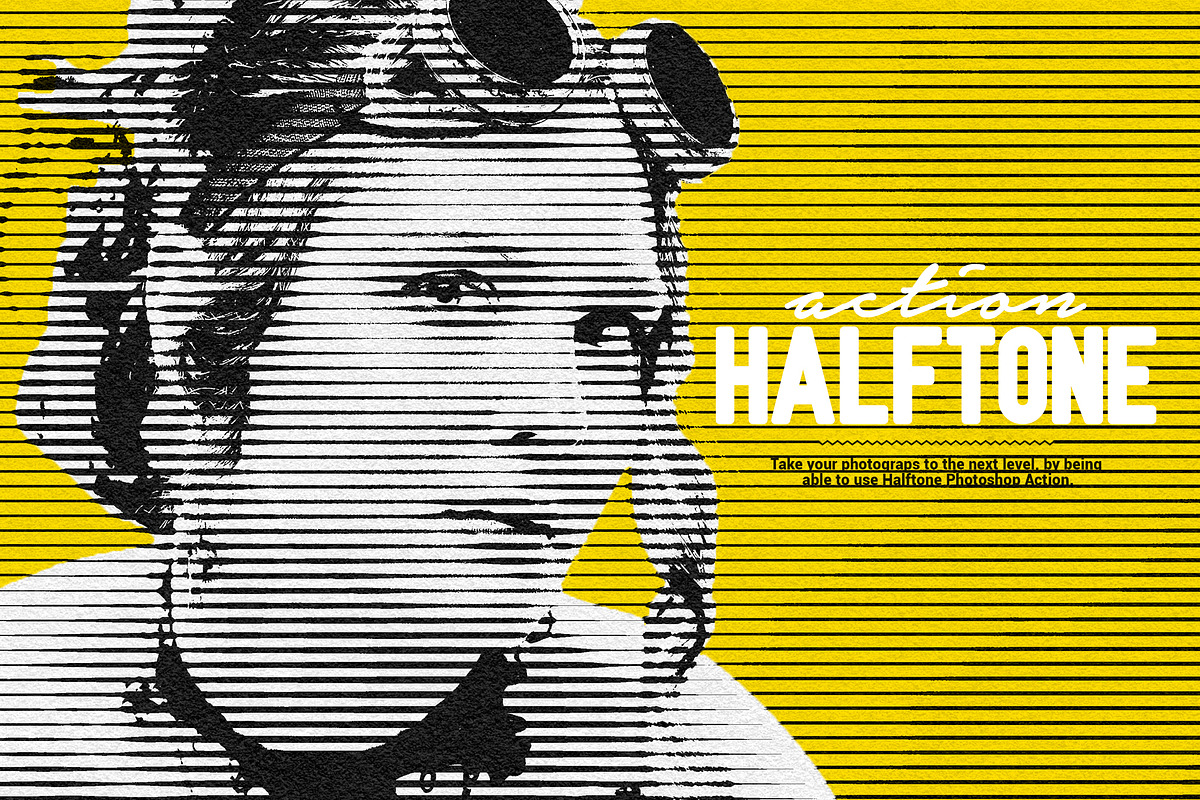 SALE - Halftone Photoshop Action, an Action Add-On by DuoFankaar (Photo 1 of 10)