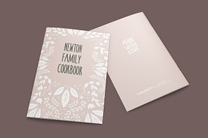 Vintage Cookbook InDesign Template, a Brochure Template by Prixel Creative