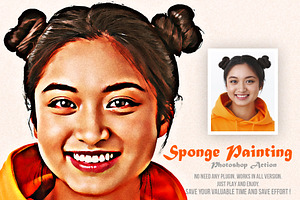 Sponge Painting Photoshop Action