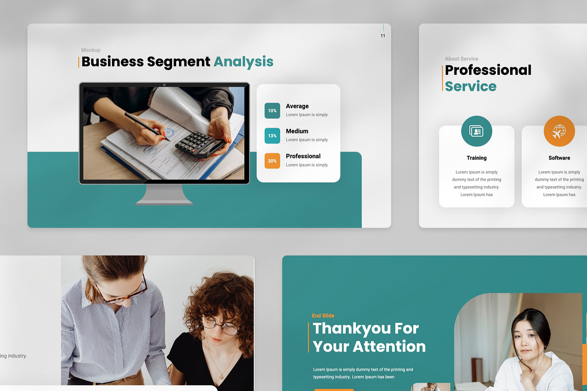 Annual Report Powerpoint, a Presentation Template by Annora Studio (Photo 2 of 8)