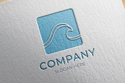 Beach surfing wave logo design, a Branding & Logo Template by Medianeka (Thumbnail 1 of 3)
