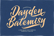 Dayden Batemisy - Brush Script Font, a Script Font by StringLabs (Thumbnail 1 of 11)