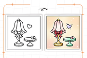Cozy Girly Coloring Pages, a Decorative Illustration by Ink Gallery (Thumbnail 5 of 9)