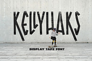Kellihaks - Display Tape Font, a Script Font by Littlehand (Thumbnail 1 of 9)