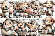 Bunny Lamb Easter Clipart, an Illustration by Sublimation Artist (Thumbnail 1 of 7)