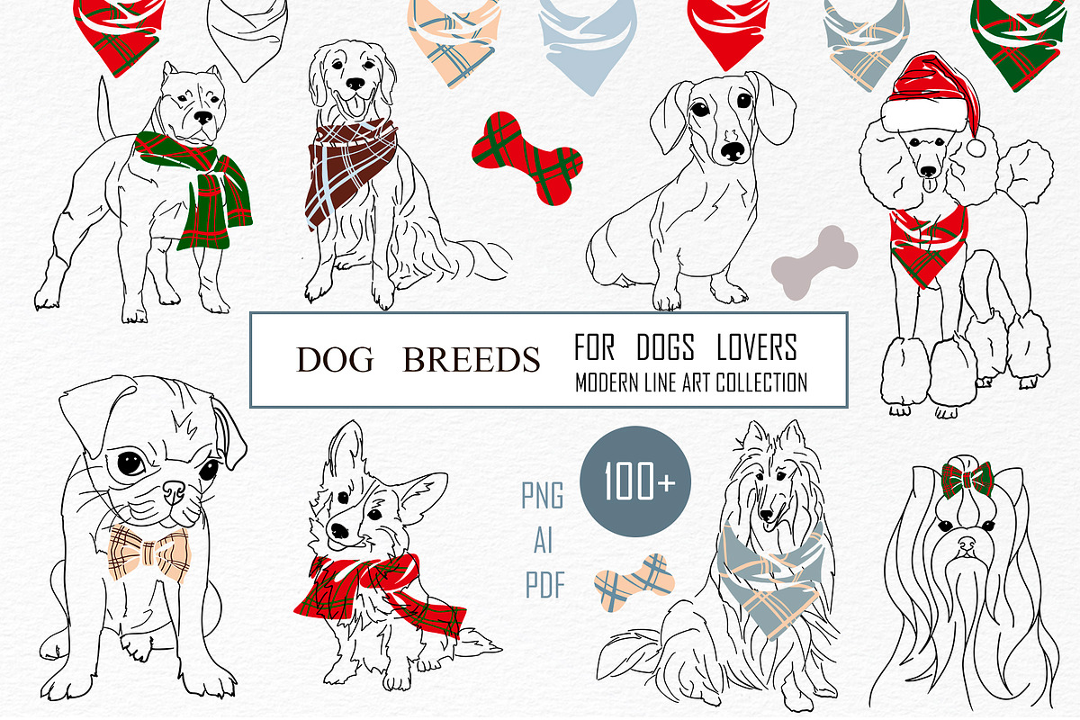 DOG BREEDS for DOGS LOVERS Clipart, an Animal Illustration by ArtOLB (Photo 1 of 10)