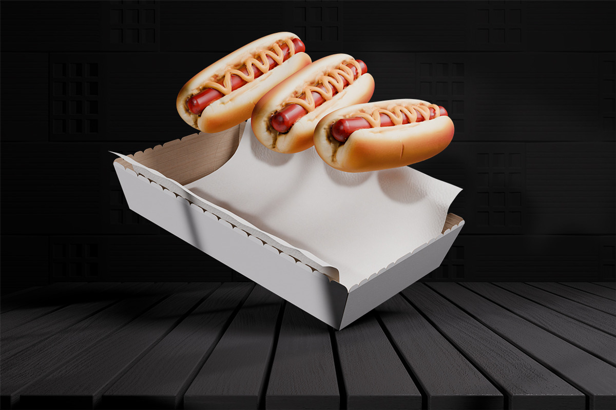 Paper Food Tray Mockup, a Packaging Mockup by Rahardi Creative (Photo 4 of 4)