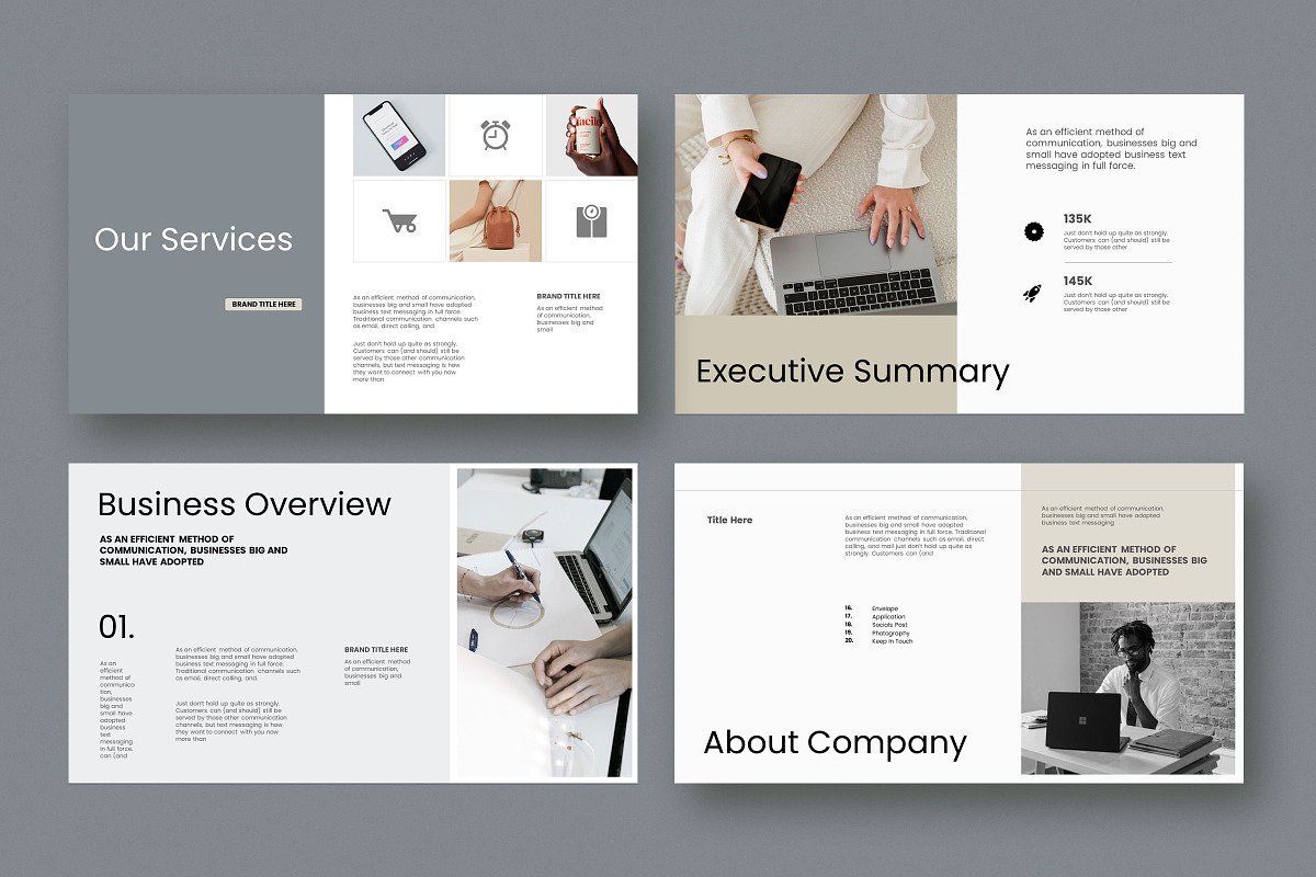 Business Plan Powerpoint Template, a Presentation Template by Studio Industry (Photo 3 of 9)