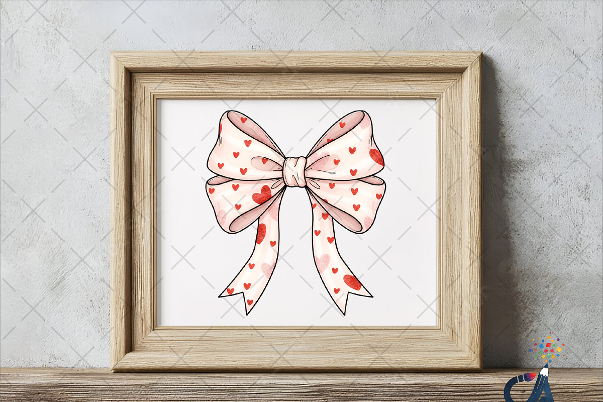Coquette Valentine Heart Bow Png, an Illustration by Creative Art (Photo 5 of 6)