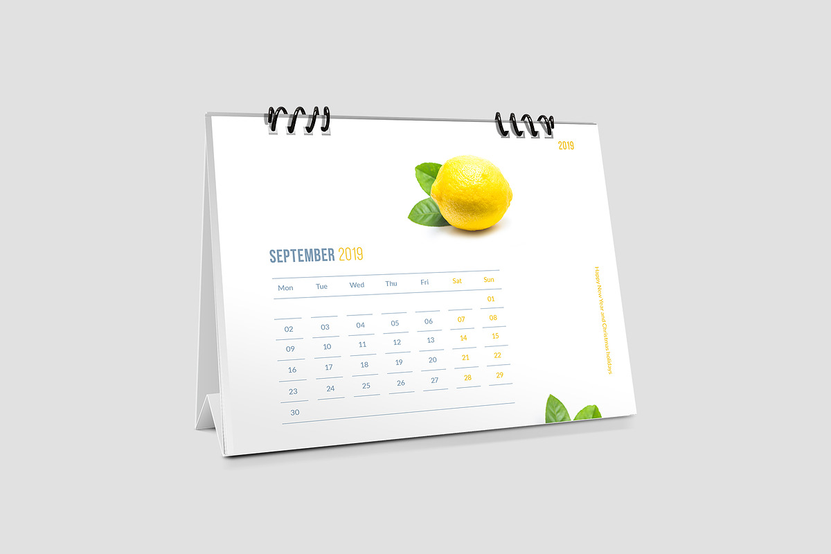 Desk Calendar for 2019, a Stationery Template by Vepix (Photo 9 of 13)