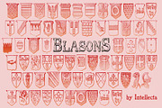 Blasons, a Symbol Font by Intellecta Design (Thumbnail 1 of 2)