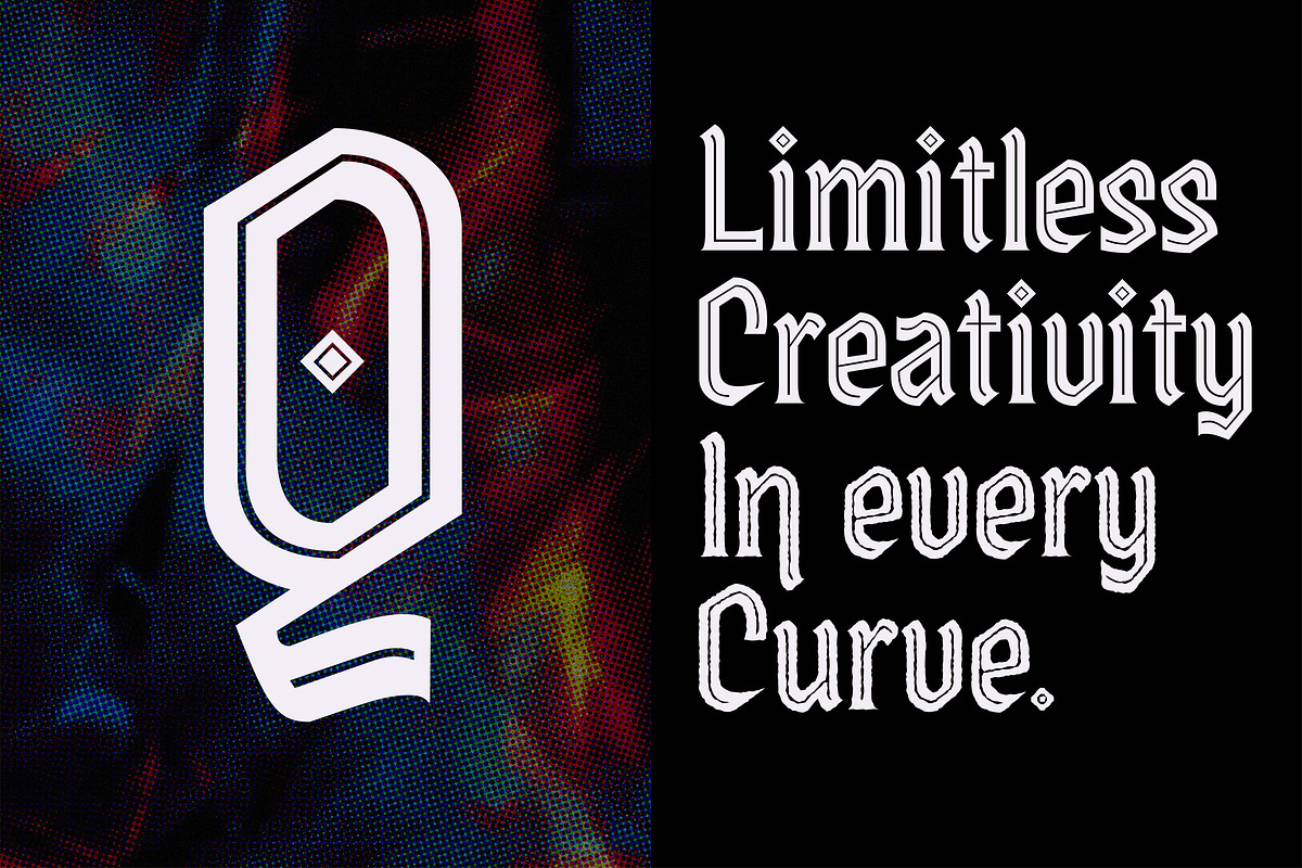 Bean Hook Gothic Flare 4 Fonts, a Serif Font by Casloop Studio (Photo 7 of 12)