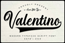 Valentino | Handwritten Script Font