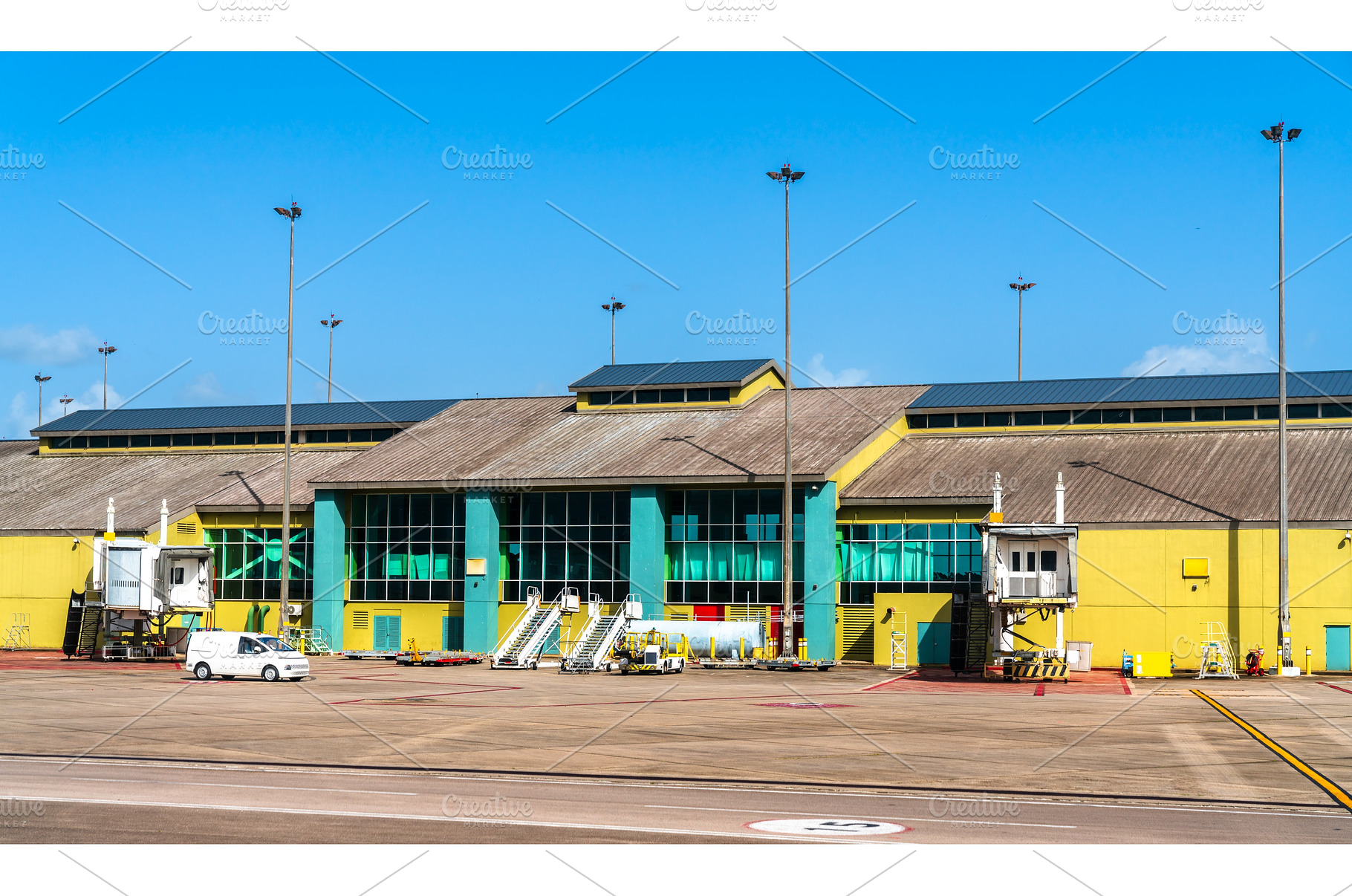 Terminal building of Piarco, an Architecture Photo by Leonid Andronov