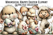 Whimsical Easter Clipart Bundle, an Illustration by Dream Creation (Thumbnail 1 of 4)