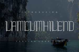 Lamcumhilend Font, a Slab Serif Font by ponuppo