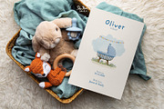 Minimal Birth Announcement Template, a Card Template by SabaIslam.Studio (Thumbnail 5 of 8)