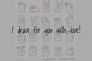 Capybara Hat Costume Clipart Set, an Animal Illustration by Palau (Thumbnail 7 of 10)