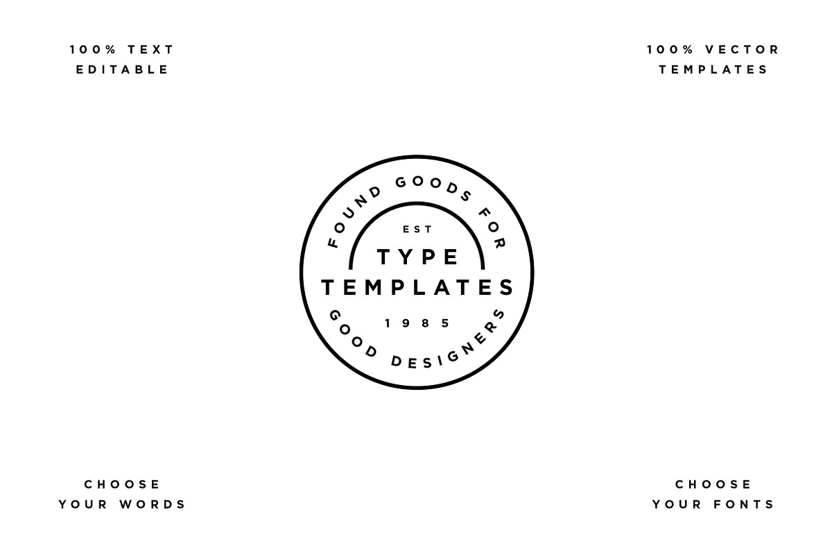 Type Template Vol. 1, a Branding & Logo Template by Misc. Loot Co.