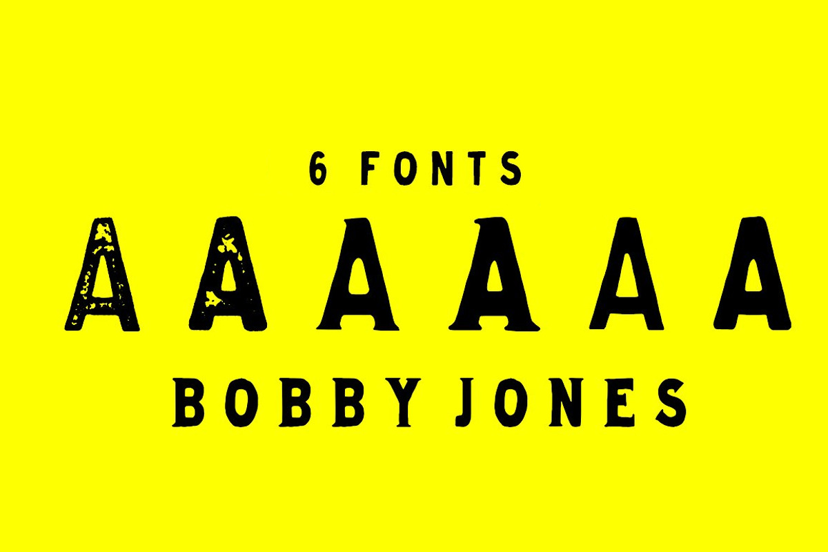 Bobby Jones Font Bundle, a Sans Serif Font by Tom Chalky (Photo 1 of 5)