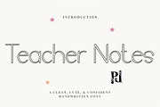 Teacher Notes, a Sans Serif Font by FreshTypeINK (Thumbnail 1 of 8)