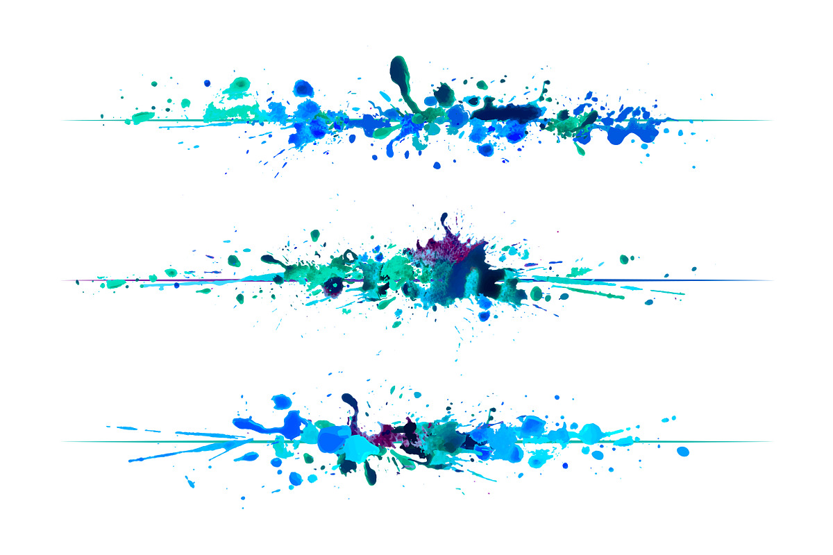 Watercolor splash lines, an Object Graphic by Crazy nook
