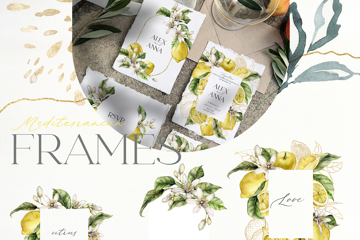 Lemon Watercolor illustration floral, a Food Illustration by Yuliya Derbisheva (Photo 2 of 9)