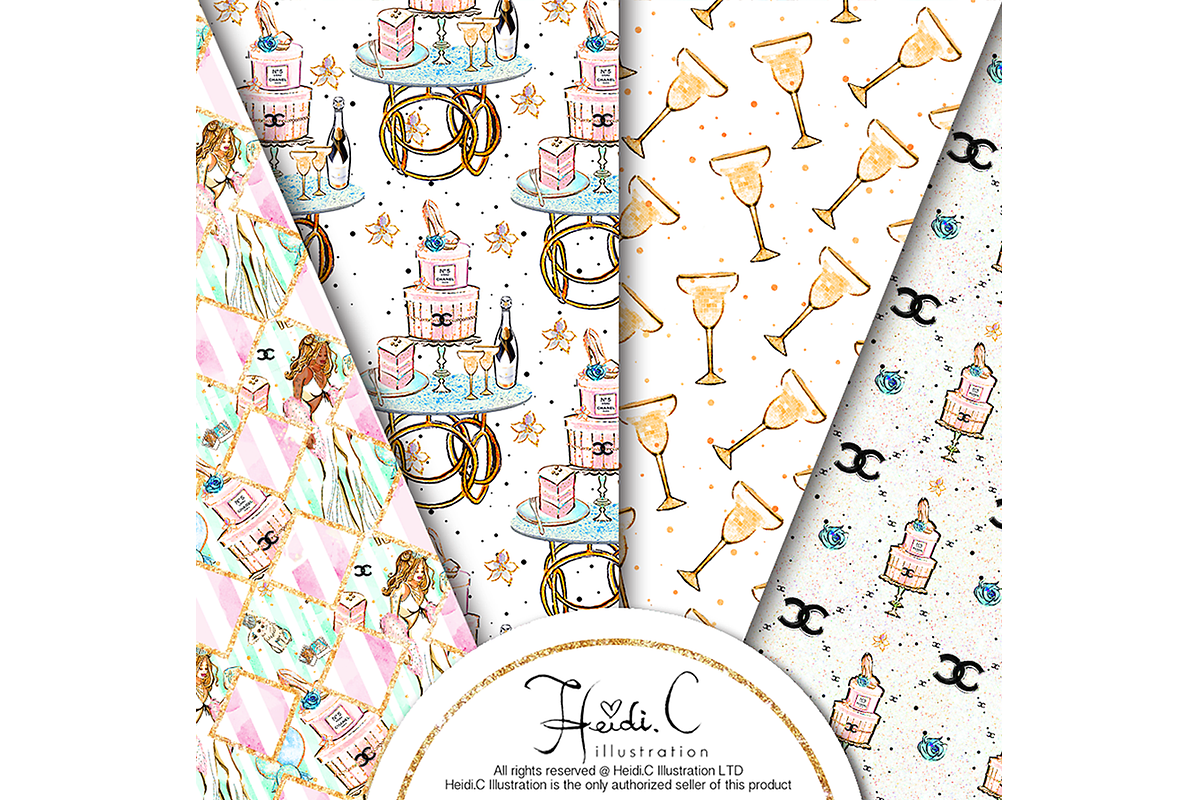 Birthday Paper Pack, a Pattern Graphic by HeidiCIllustration (Photo 3 of 5)