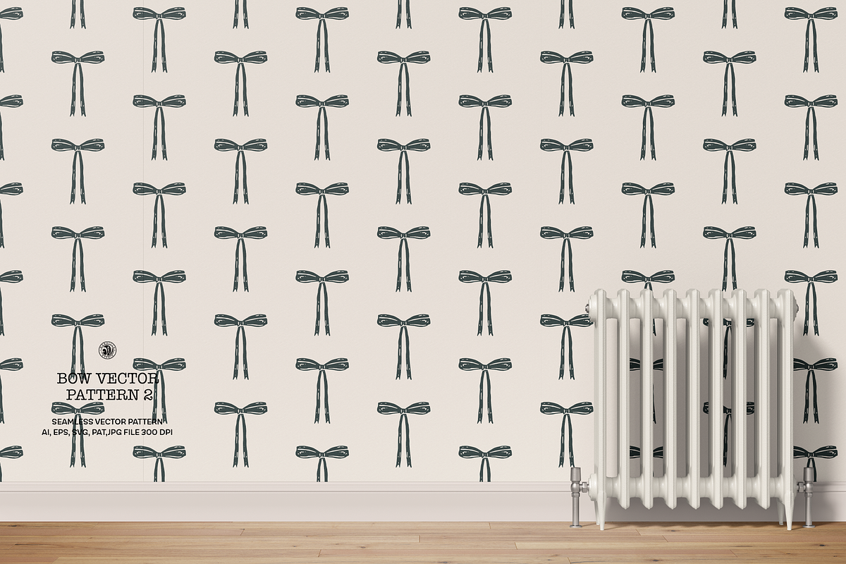 Bow Coquette Wallpaper 2, a Wallpaper Graphic by Bloomart Studio