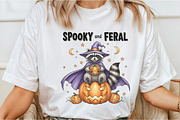 Spooky and Feral Raccoon PNG,Hallowe, an Illustration by DreamCafeArt (Thumbnail 2 of 7)