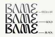 BAME Display Typeface, a Sans Serif Font by Typebae (Thumbnail 2 of 9)