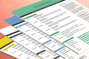 Professional Portfolio Resume Set-4, a Resume Template by Made by Mancie (Thumbnail 3 of 3)
