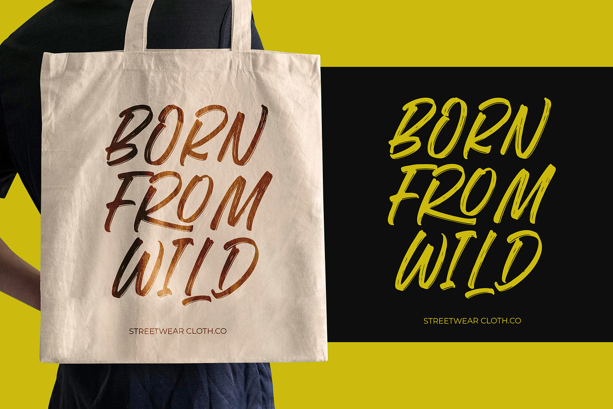 Flackin Bruska Modern Brush Font, a Script Font by Letterena Studios Script (Photo 9 of 15)