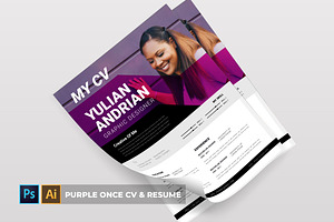 Purple Once CV & Resume