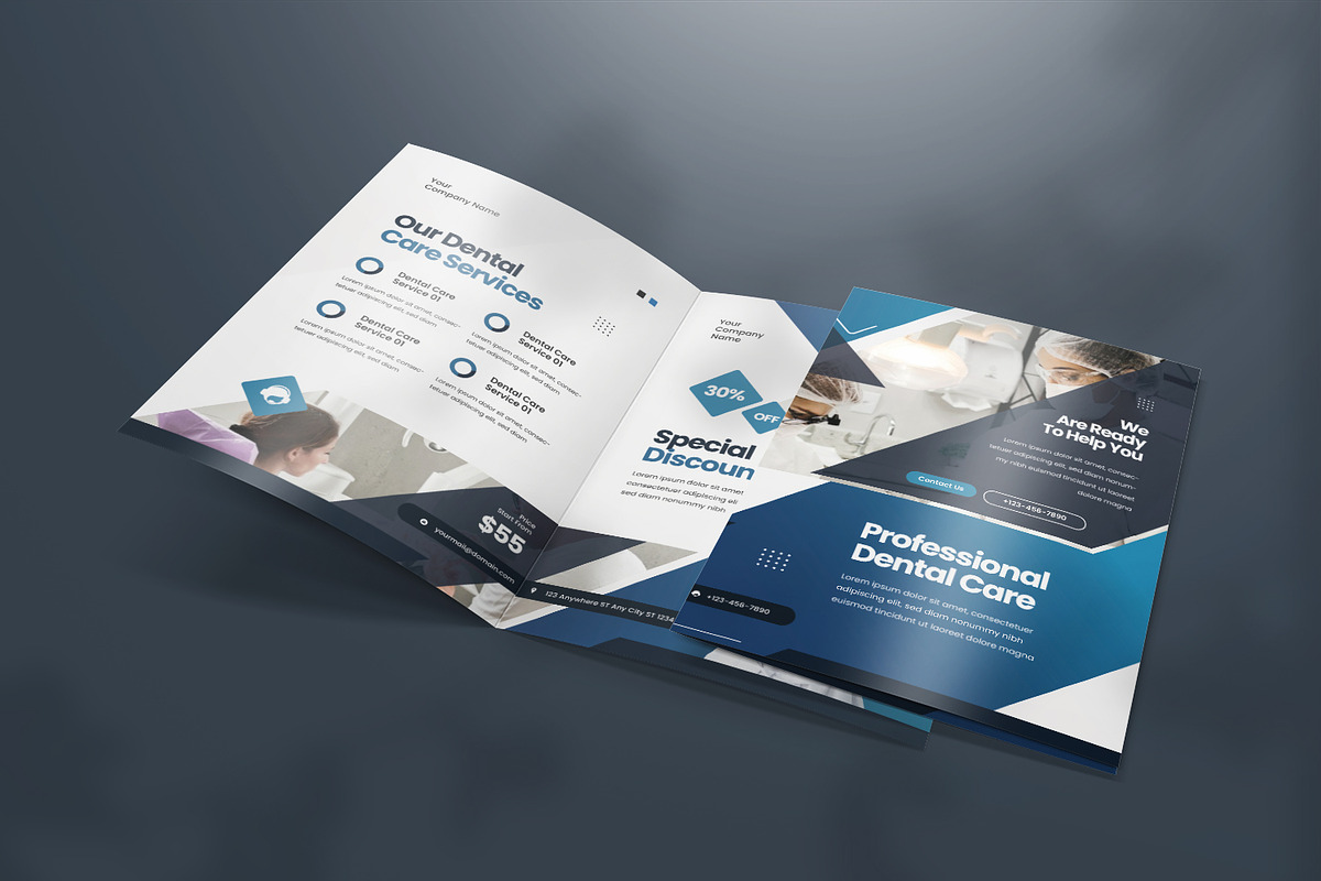 Dental - Bifold Brochure, a Print Template by VUNIRA (Photo 2 of 2)