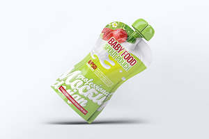 Baby Food Spout Pouch 8 Mock-Up