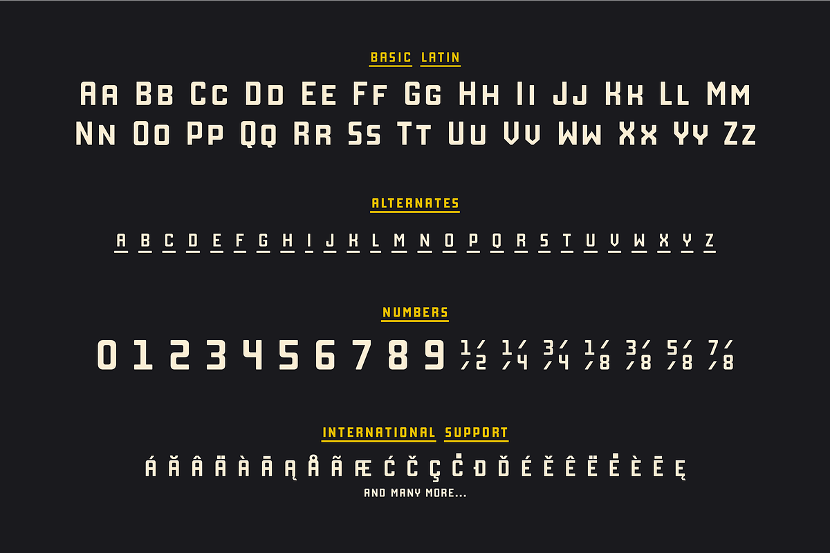Manufaktur - A 60 fonts family preview 8