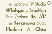 The Seranova - Contemporary DecoSans, a Sans Serif Font by Setara Langit CreativeStd (Thumbnail 10 of 16)