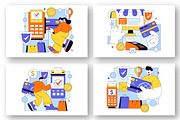 10 Merchant Services Illustration, a Finance Illustration by denayunebgt (Thumbnail 2 of 4)
