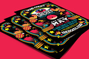 Retro Disco Galaxy Electro Party Fla, a Flyer Template by Muhamad Iqbal hidayat (Thumbnail 3 of 4)