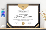 Golden Certificate Template Canva, a Stationery Template by TelaTemplates (Thumbnail 3 of 5)