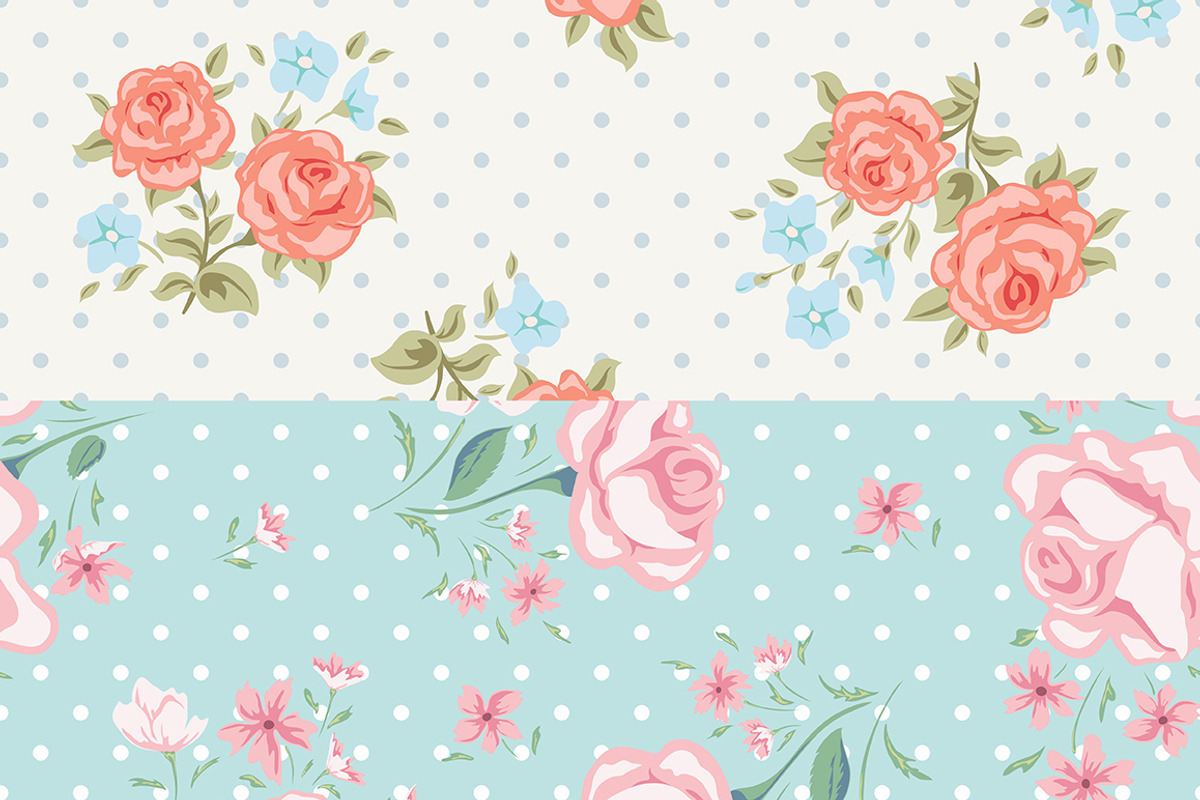 Vintage roses patterns, a Pattern Graphic by MeadowFox (Photo 4 of 5)