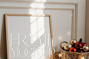 Christmas Frame Mockup – Boho Wall A, a Mockup by Jusvana Mockup (Thumbnail 1 of 10)