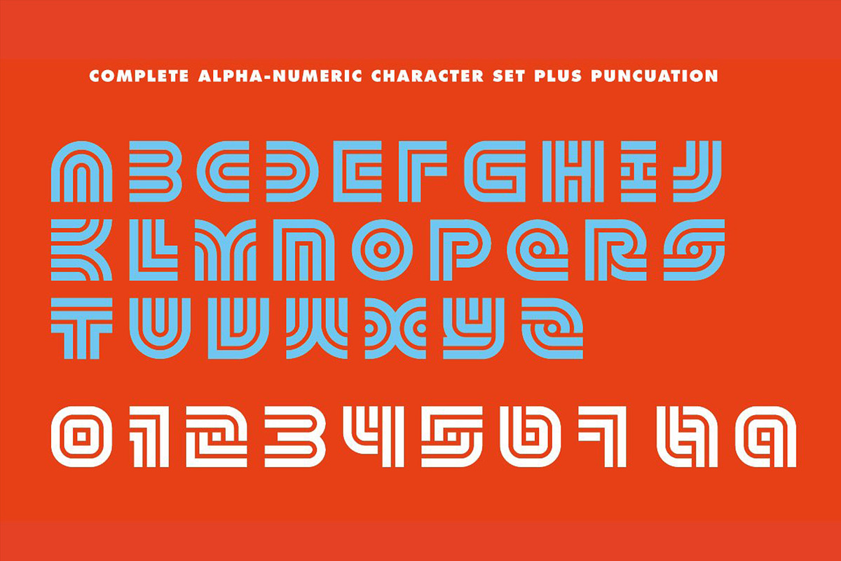 SOLID70 | Retro Geometric Font, a Font by RetroSupply Co. (Photo 11 of 13)