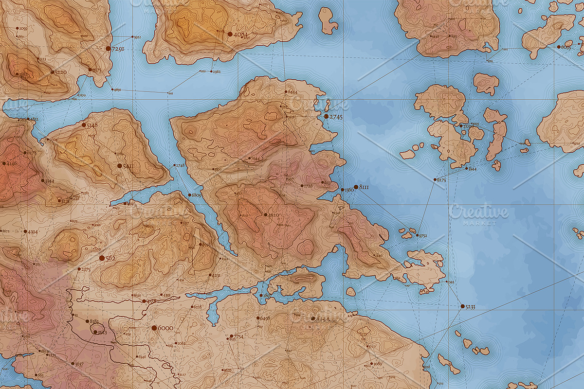 Vintage Maps, a Texture Graphic by GarryKillian (Photo 3 of 5)