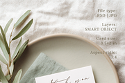 Olive 3.5x2 Place Card Mockup, an Advertising Mockup by Serenefeeling (Thumbnail 3 of 6)