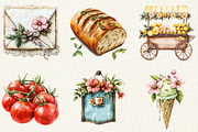 Italian Spring Clipart, an Illustration by OK Design (Thumbnail 2 of 5)