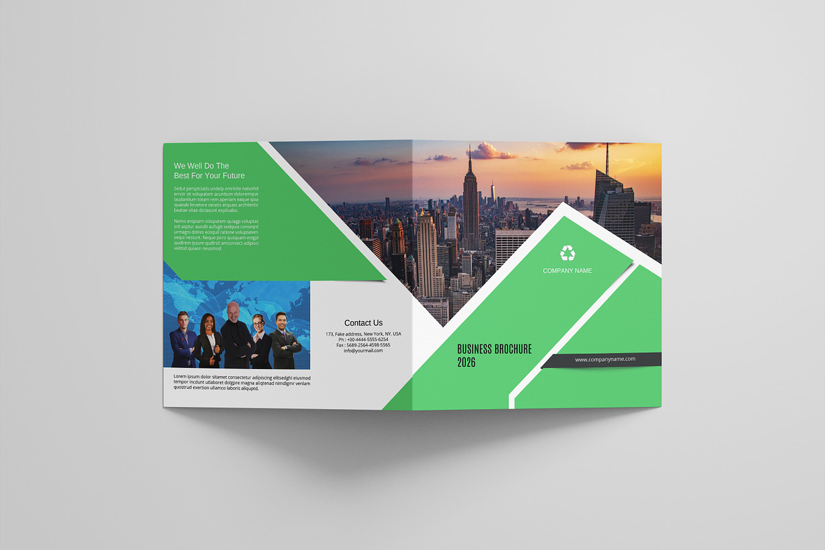 Square Bifold Business Brochure, a Brochure Template by Template Shop (Photo 6 of 6)