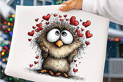 Woodland Valentine Portraits Clipart, an Illustration by SinaCreation (Thumbnail 10 of 11)